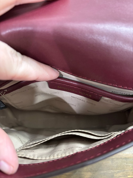 Michael Kors Mott Leather and Suede Saddle Bag - Picture 6 of 13